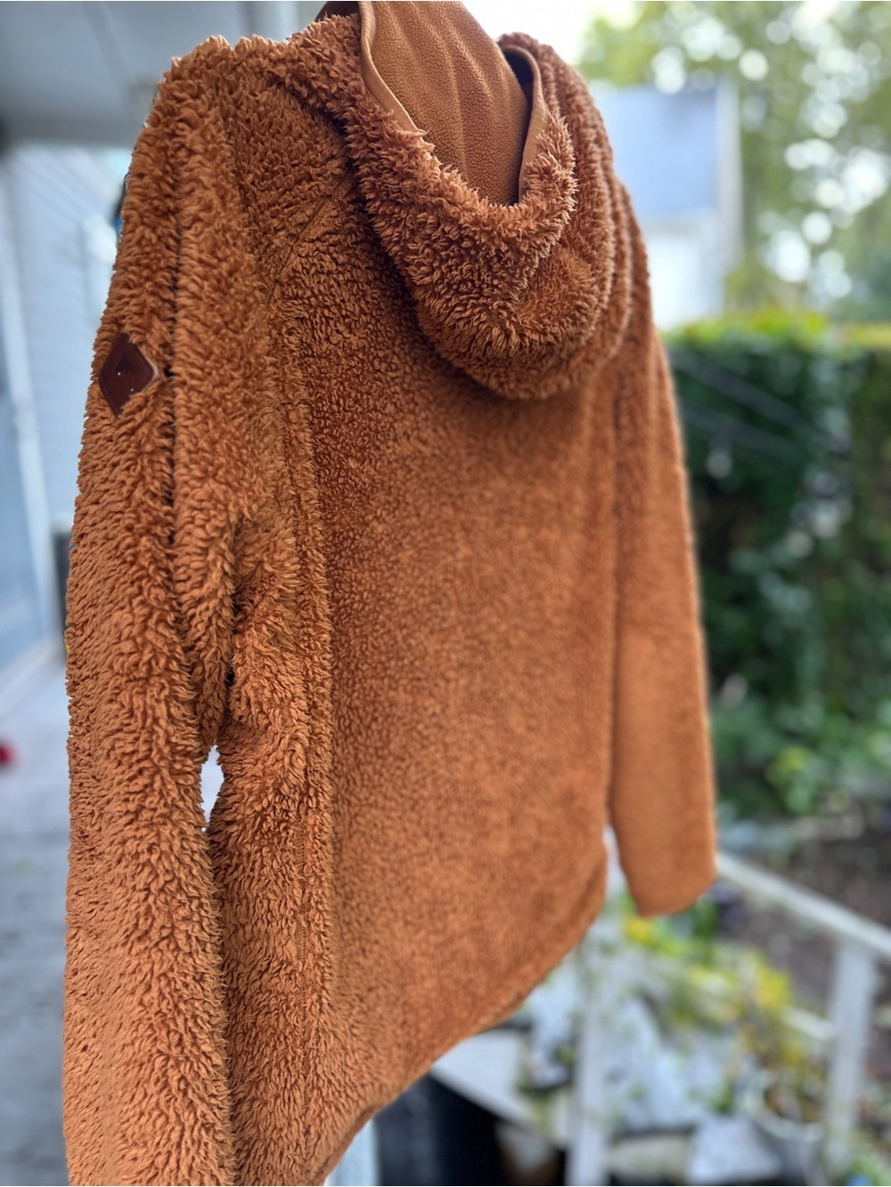 Burton hooded fleece jacket- Rust